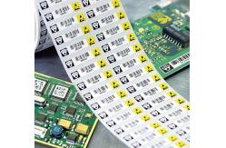 China ESD Anti Static Labels 2mil Glossy Electrostatic Dissipative Polyester Labels supplier