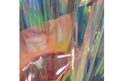 China Lady ' S Shoes 137CM Transparent Holographic Fabric supplier