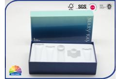 China Custom Printing Paper Gift Box Special Eco Friendly Blue With PET Foam supplier