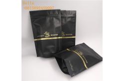 China Laminated Material Plastic Pouches Packaging , Stand Up Zipper Pouch With One - Way Valve supplier
