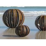 Balls Type Outdoor Corten Steel Garden Sculpture , Rusty Sphere Sculpture for sale