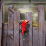 Yard Metal Gecko Wall Decor Hanging Metal Lizard Garden Ornament for sale