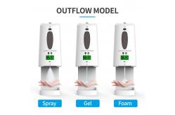 China Touchless Infrared Body Temperature Measuring Hand Sanitizer Dispenser 1300 Capacity supplier
