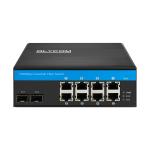48VDC DIN Rail Mounting Industrial Unmanaged POE Switch 8 Gigabit RJ45 Ports