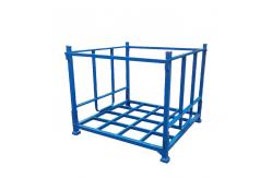 China Q235 Steel Cage Pallet Heavy Stacker Rack 1500kg Load Capacity supplier