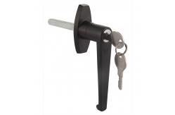 China OEM Swing Garage Door Handle Lock Cylinder Metal Chrome Coated supplier