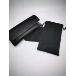 Vogue Black PU Leather Soft Sunglasses Case mutispandex Eyewear Storage for sale