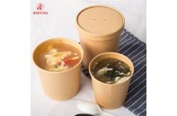 China Eco Friendly 16oz Disposable Paper Containers With Lid supplier