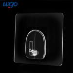 WGO Self Adhesive PC clear coat hook Heavy Duty For Hanging Coat Towel Kitchen Bathroom Waterproof Rustproof for sale