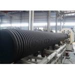 pvc Corrugated Pipe Production Line Twin Screw Extruder , Plastic Corrugated Pipe Making Machine for sale