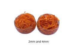 China 10g / Bag No Smell Glitter Orange Recycled Shredded Paper Crinkle Paper supplier