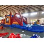 Children Inflatable Bounce House And Slide Customized With Pool Stopper