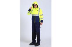 China 100%Polyester HIVIS Work Clothes 290gsm Hi Vis Trench Coat supplier