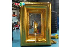 China Gold Large Advertisng Inflatable Money Machine Crash Cube For Promotion supplier