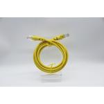 Yellow Cat5E Ethernet Patch Cable UTP 24AWG CCA High Speed Transmission Cable for sale