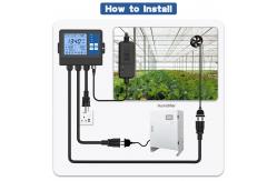 China Digital Carbon Dioxide Co2 Ppm Controller Monitor For Growth Tent Greenhouse supplier