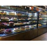Commercial Large Capacity Cake Showcase Chiller With 2 Upper Glass Shelves for sale