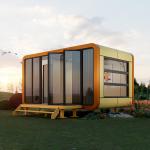 Versatile And Aesthetically Appealing Apple Cabin House With Air Vents Ultimate Homestay Solution