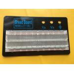 Red / Blue Contacts Transparent Breadboard Black Aluminum Backing Plate