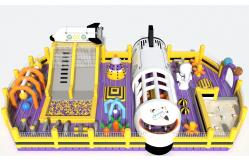 China Large Szie Airplane Theme Park Inflatable Bouncy Castle playground supplier