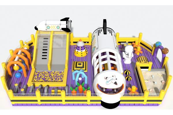 Large Szie Airplane Theme Park Inflatable Bouncy Castle playground
