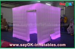 China Inflatable Photo Booth Enclosure Rgb Led Lighting Inflatable Kiosk / Enclose Photobooth Frame supplier