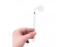 China Inhale Elbow Transparent Borosilicate Glass Smoke Pipe supplier