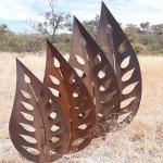 Customized Size Smooth Corten Steel Sculpture Garden Art for sale