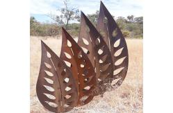 China Customized Size Smooth Corten Steel Sculpture Garden Art supplier