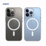 Stylish Crystal Clear Shockproof Magnetic Phone Case Magsafe For iPhone 15 16 Pro Max for sale