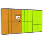 Remote Control Parcel Pick up / Delivery Laundry Locker Kiosk for Indoor / Outdoor for sale