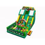 Large Inflatable Fun City /  Inflatable Amusement Park With triple Obstacle Course Combo