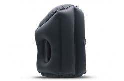 China Black Inflatable Foot Rest Travel Pillow Moon Cushion Back Lumbar Support supplier