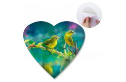 China Heart - Shaped Adhesive 3D Lenticular Stickers With Sea Animal Design supplier