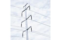 China Hongxin Overhead Line Galvanized Suspension Steel Pole Q460 Transmission Pole With Crossarms supplier