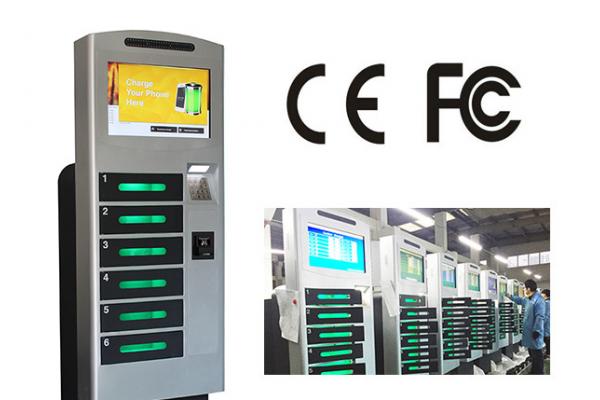 Free Standing Cell Phone Charging Station With 6 Safe E - Lock Charging Box