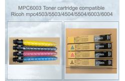 China Mpc 6003 Ricoh Printer Cartridge Set Black Cyan Magenta Yellow With Chip supplier