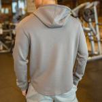 Black Gray Long Sleeve Unisex Plain Hoodies Anti Pilling Pullover Sweatshirts