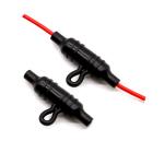 IP67 AGC Waterproof Inline Fuse Holder Black Splash Resistant for sale