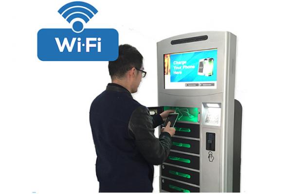Coins / Bills Payment Cell Phone Charging Station Kiosk Hotspot Wifi Connection