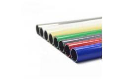 China 28mm PE plastic coated lean pipe cheap price ABS coated lean tube supplier