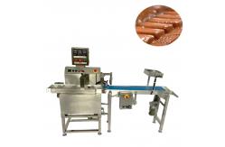 China Cake Chocolate Enrobing Machine Candy Biscuit Chocolate Enrober supplier