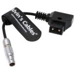 Power Cable For Teradek ARRI 2-Pin-Male To Reverse D-Tap Flexible Braided Cable 7CM Alvin'S Cables for sale