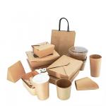 Customized Eco-Friendly Recyclable Kraft Paper Fast Food Packaging  Fried Chicken  Burger Box