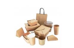 China Customized Eco-Friendly Recyclable Kraft Paper Fast Food Packaging  Fried Chicken  Burger Box supplier