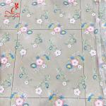 Colorful Floral Embroidery Fabric With Sequins Swiss Mesh Volie Lace for sale