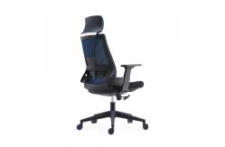 China Modern High Back Ergonomic Manager Swivel Office Chair With Height Adjustable Headrest supplier