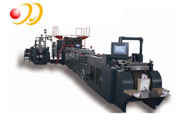 KFC Food Paper Bag Making Machine With Top - Fold And Handle Units