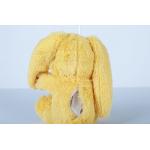 30CM Soft Plush Toys Environmentally Friendly Yellow Bunny Shape Printing Logo