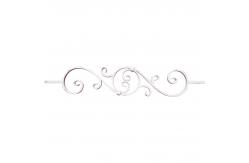 China Main Gate Decorative Wrought Iron Railing Parts Metal Handrail Components supplier